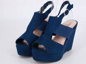 Modré elegantné sandále